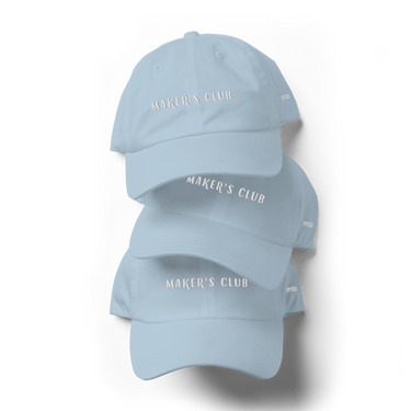 Embroidered Maker's Club Dad Hat